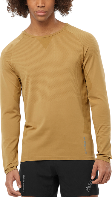 Tričko Salomon SENSE AERO SEAMLESS TEE Long Sleeve T-shirt Béžová | lc2266800, 0
