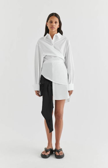 Šaty AXEL ARIGATO Parker Shirt Dress Biela | A2121003, 4