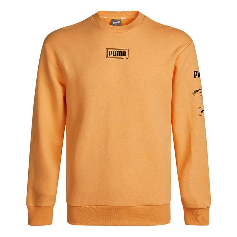 Sveter Puma Rebel Crew Long Sleeve Sweater Oranžová | 531293-36