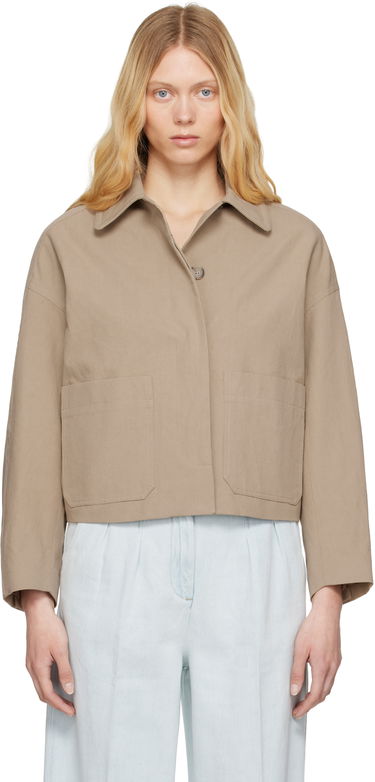 Bunda A.P.C. A.P.C. Bianca Cropped Jacket Béžová | COGXT-F32005, 0