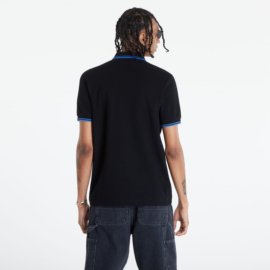 Polo tričko Fred Perry Twin Tipped Shirt Čierna | M3600 P24, 1