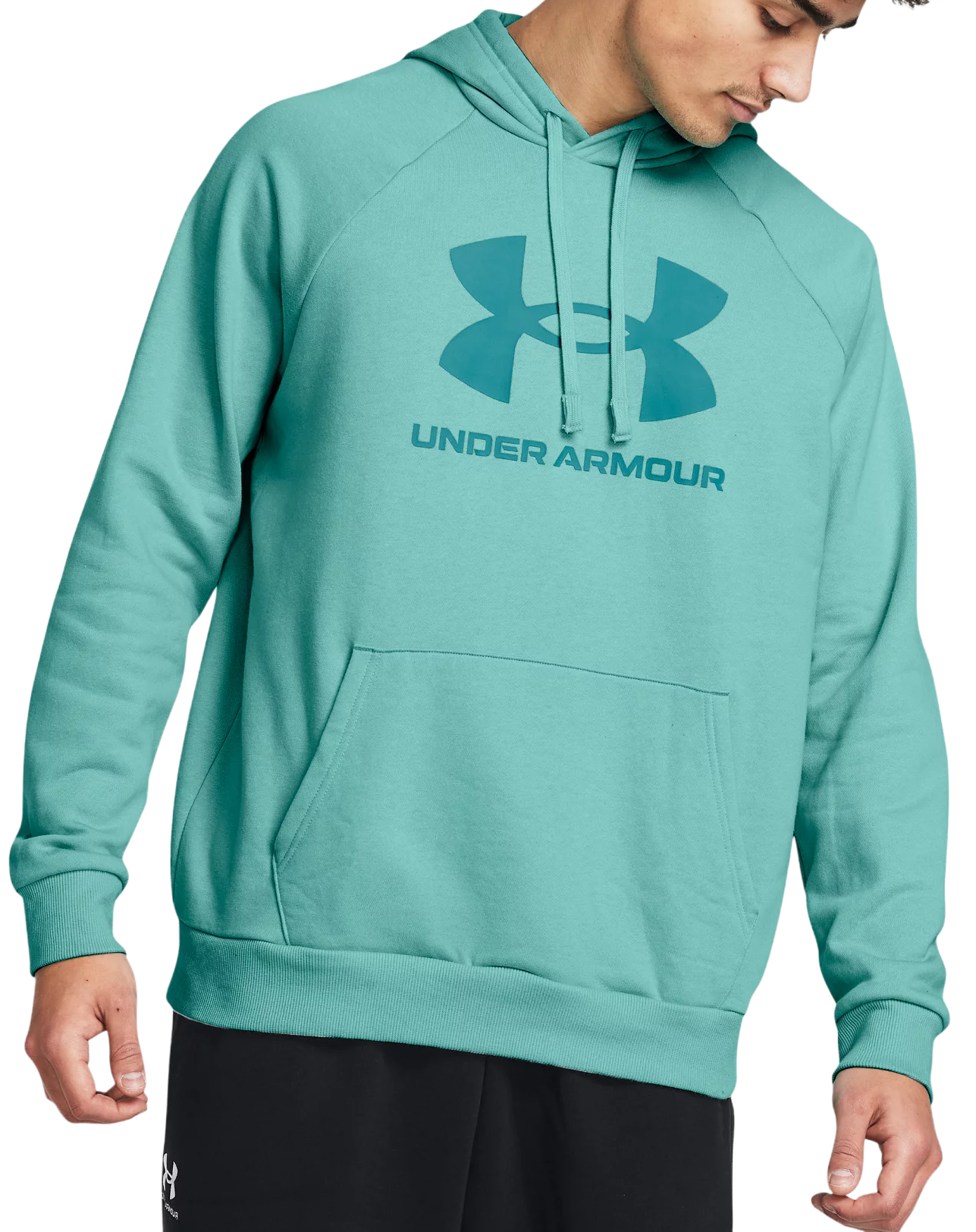 Mikina Under Armour Rival Fleece Logo Hoodie Tyrkysová | 1379758-482, 0