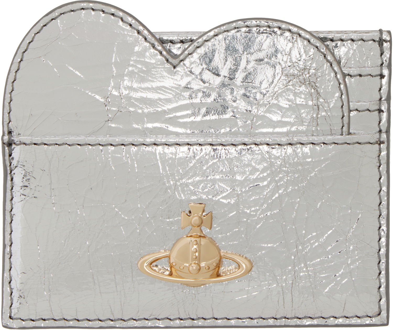 Peňaženka Vivienne Westwood Vivienne Westwood Heart Card Holder Metalická | 54030008W-L00A7-, 0
