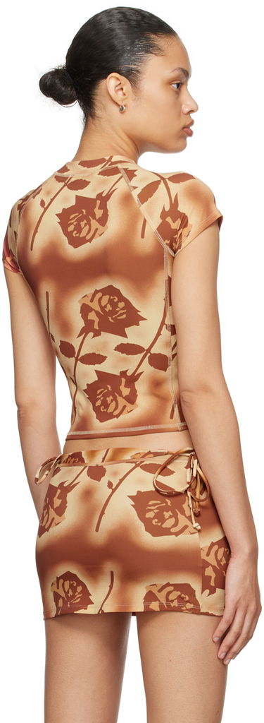 Sukňa Miaou Miaou Frankie Rose Print T-Shirt Hnedá | 2022TKSRO, 2