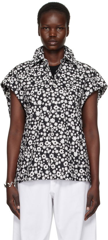 Košeľa Marni Marni Pop Fields Sleeveless Cocoon Shirt Čierna | CAMA0565S1 UTC463, 0
