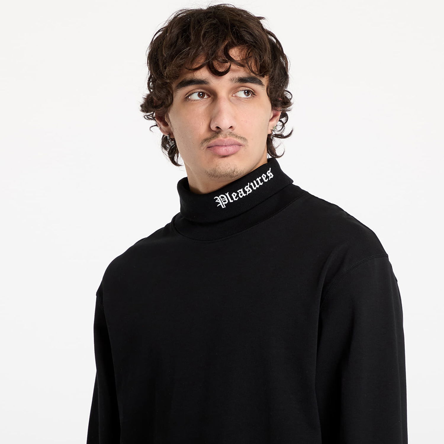 Tričko Pleasures Turtleneck T-Shirt Čierna | P24W026 BLACK, 1