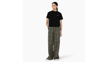 Crop Top Dickies Oakport Cropped T-Shirt Čierna | DK0A4Y8L-BLK, 5