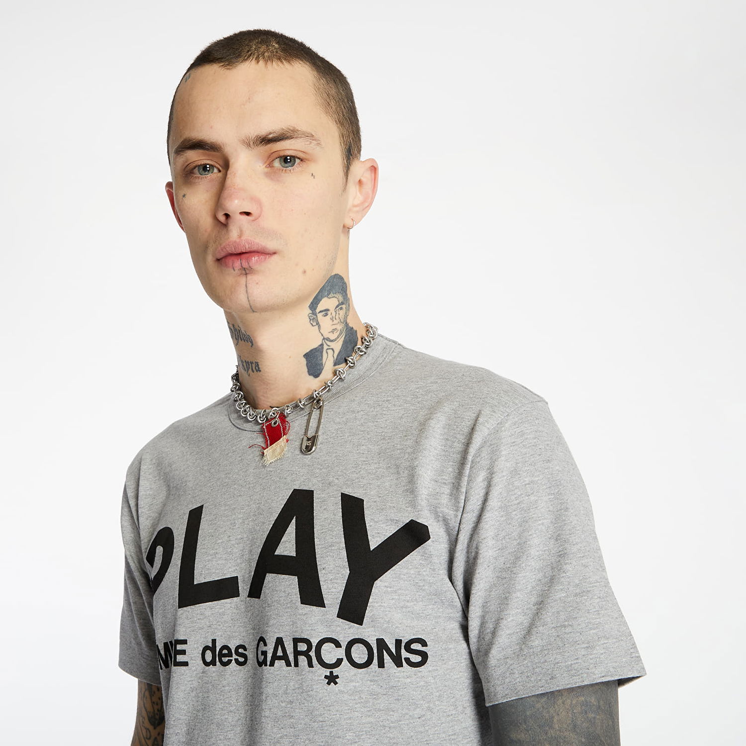 Tričko Comme des Garçons PLAY Tee Šedá | AZT080 Grey, 0
