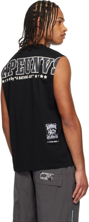 Tielko AAPE by A Bathing Ape Moonface Logo Tank Top Čierna | AAPTKM1678XXNBKX, 2