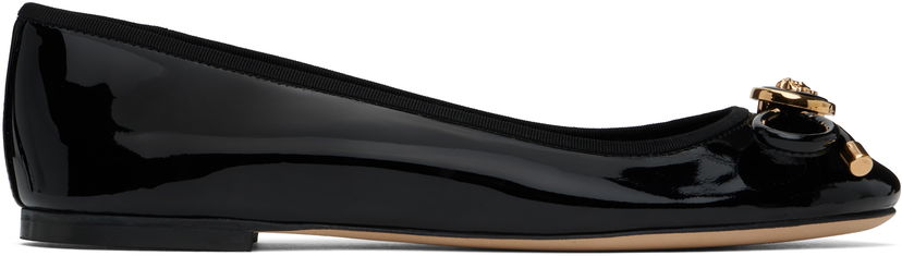 Starostlivosť o obuv Versace Versace Opera Bow Patent Ballerina Flats Čierna | 1017834_1A11949_1B00V