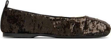 Oblečenie JW Anderson JW Anderson All-Over Sequin Ballerina Flats Hnedá | BL0034-FA0424, 0