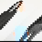 Chunky V-Neck Sweater Gray