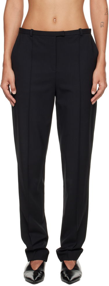 Nohavice Loulou de Saison Loulou de Saison Malka Fitted Trousers Čierna | MALKA, 0