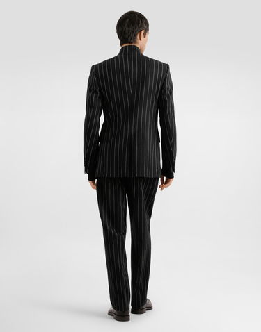 Nohavice Dolce & Gabbana Dolce & Gabbana Pinstripe Cropped Trousers Čierna | GP166TFRMD4S8051, 2