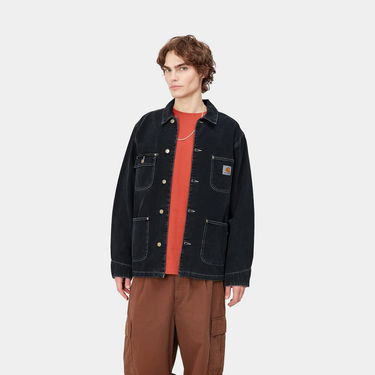 Kabáty Carhartt WIP OG Chore Coat "Black heavy stone wash" Čierna | I031896_89_60, 3