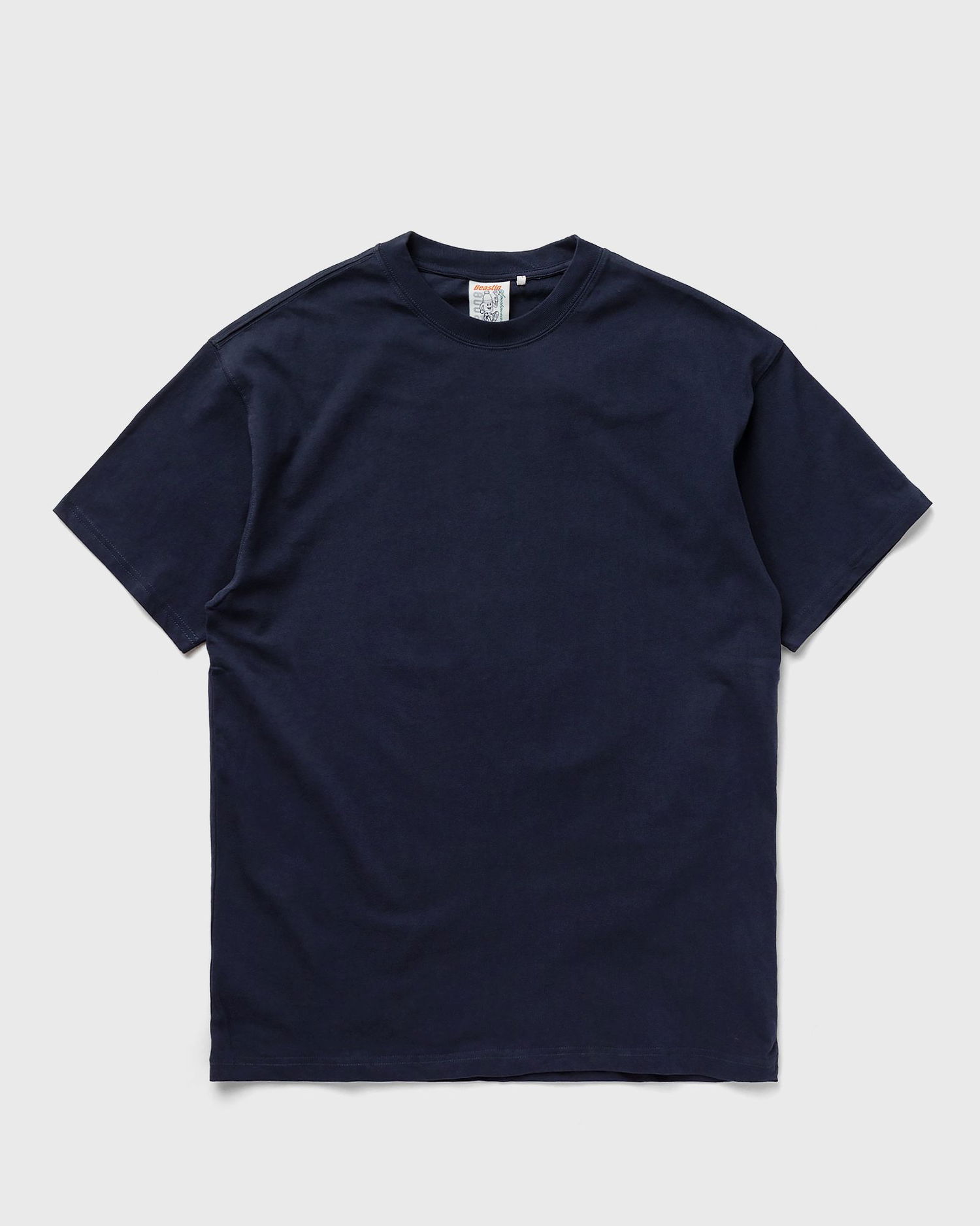 Tričko BSTN Basic Crewneck Short Sleeve T-Shirt Navy | BEASTIN-PLAIN19-UND-15, 1