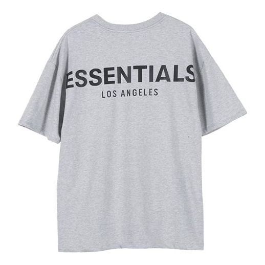 Tričko Fear of God Essentials Los Angeles Reflective Short Sleeve T-Shirt Šedá | FOG-SS20-006