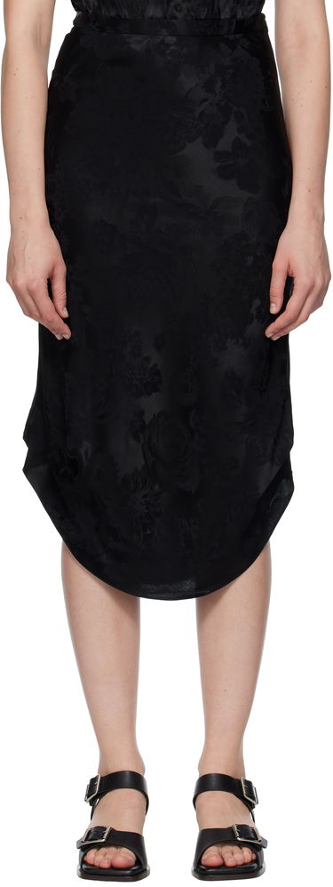 Sukňa Maison Margiela Floral Midi Skirt Čierna | S52ME0025 M35471, 0