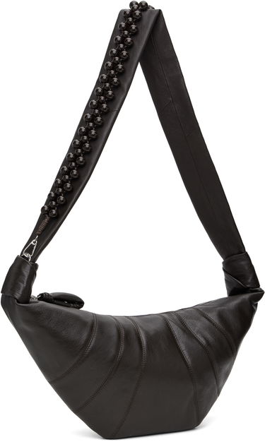 Taška cez rameno LEMAIRE Lemaire Pearls Medium Croissant Bag Hnedá | BG0158 LL0131, 1