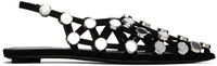 Attico Grid Mirror Ballerina Flats