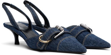 Tenisky a topánky Givenchy Givenchy Voyou Slingback Heels Modrá | BE308XE259401, 3