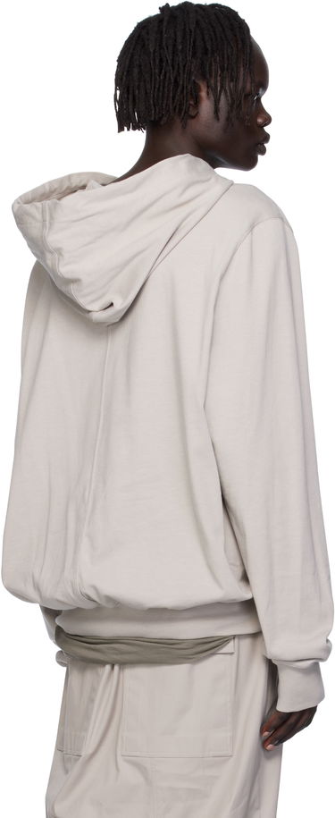 Mikina Rick Owens Rick Owens Concordians Heavy Jersey Hoodie Béžová | RU02E1281 BA, 2