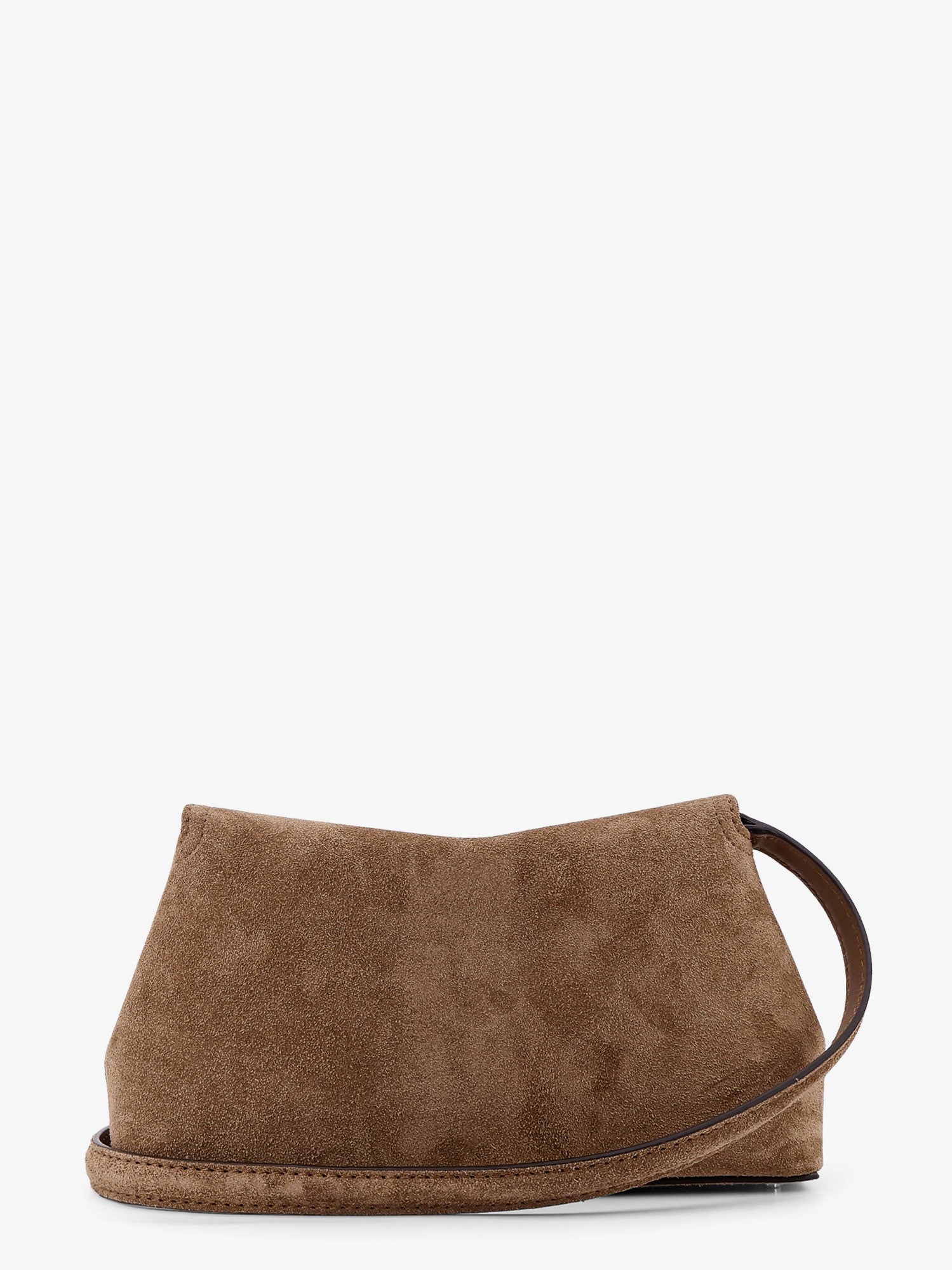 Kabelka TOTEME T-Lock Suede Clutch Bag Toteme Hnedá | 241WAL944LE0004104, 1