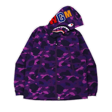 Mikina BAPE Color Camo Shark Hoodie Fialová | 1H80 140016 PURPLE, 0