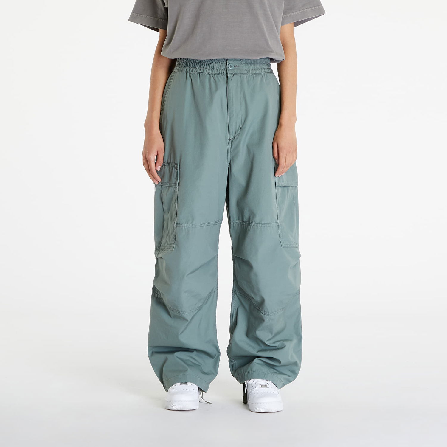 Cargo nohavice Carhartt WIP Jet Cargo Pant Park Rinsed Modrá | I032260.1YF02, 0
