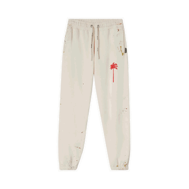 Tepláky Palm Angels PXP Painted Sweatpants Biela | PMCH011S22FLE0010325, 0