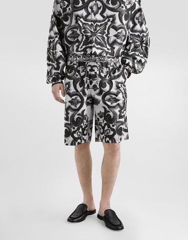 Šortky Dolce & Gabbana Dolce & Gabbana Majolica-Print Poplin Shorts Rôznofarebný | GV37ATGJ618IZ3TN, 3