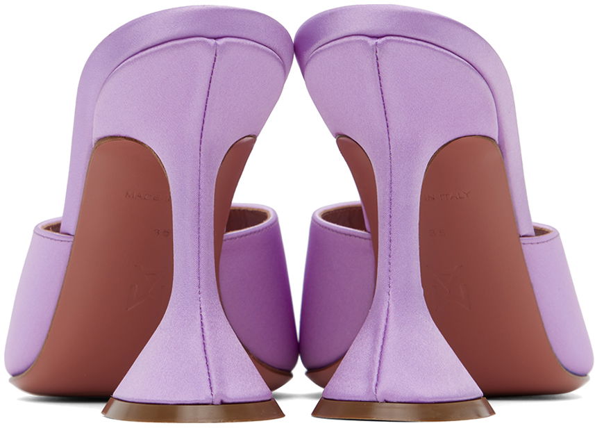 Amina Muaddi Lupita Slipper Heeled Sandals