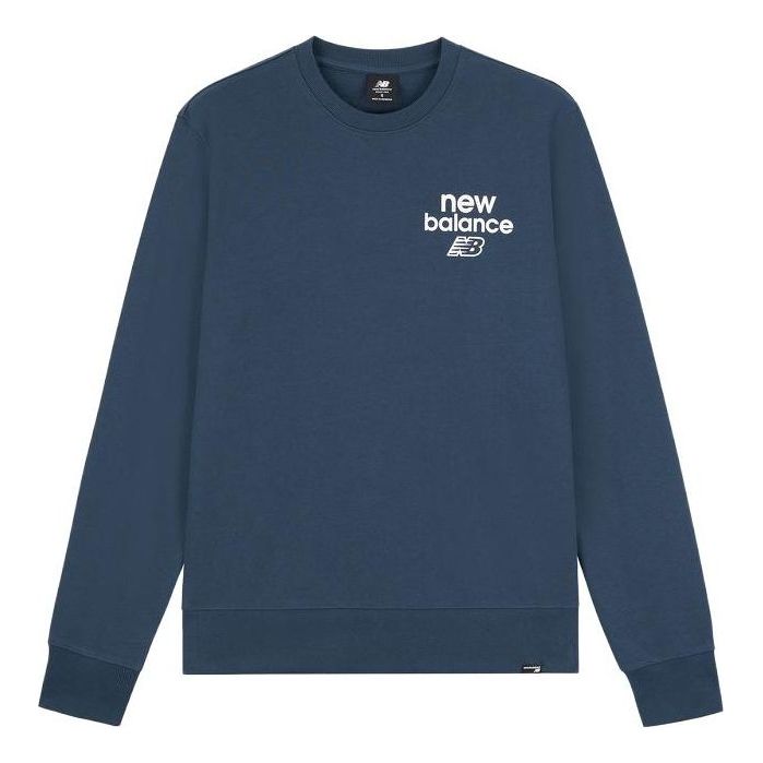 Sveter New Balance Sport Seasonal Sweatshirt Modrá | MT33535-NNY