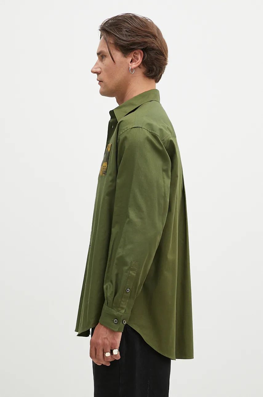 Košeľa UNDERCOVER Relaxed Shirt Zelené | UC2D4401.3, 1