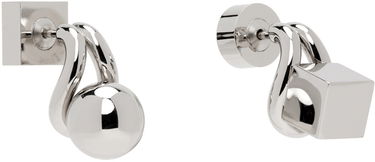 Náušnice Jacquemus Silver La Casa 'Les puces Nodo' Earrings Metalická | 24H241JW715-5845, 1