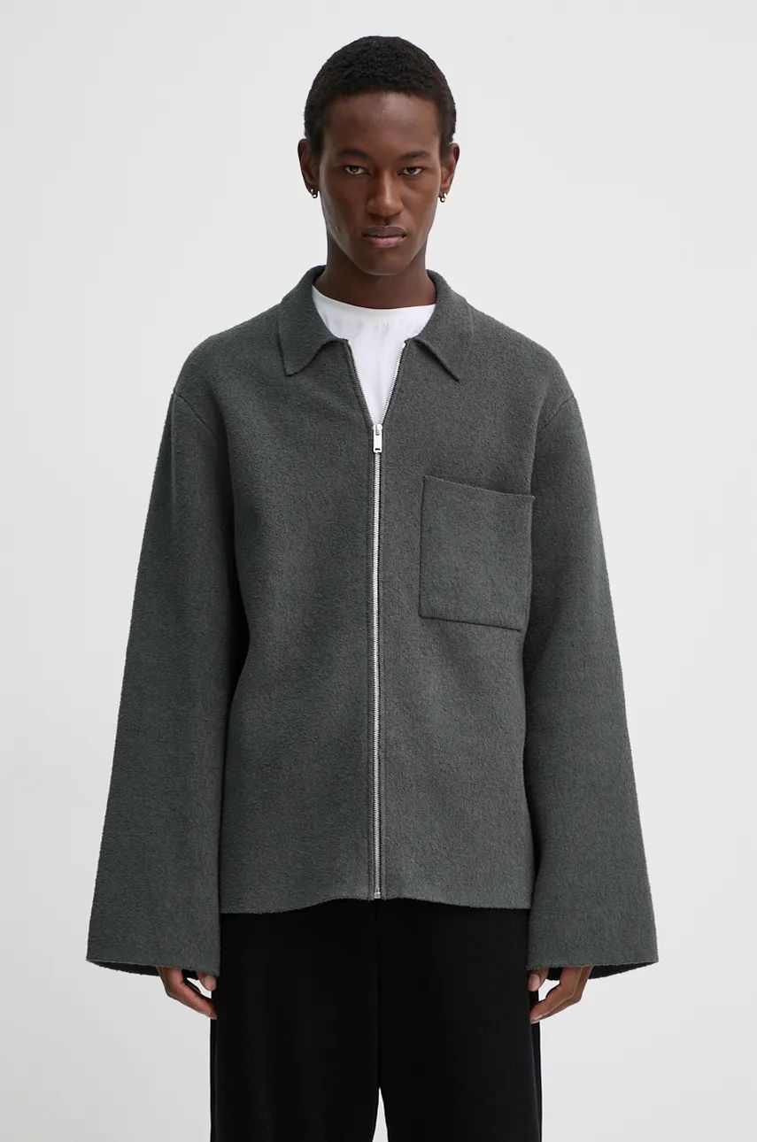 Sveter Nanushka BELMER Zip Up Jacket Zelené | NM24PFSW00194, 0