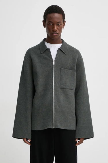 Sveter Nanushka BELMER Zip Up Jacket Zelené | NM24PFSW00194, 0