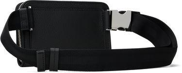 Ľadvinka BOSS BOSS Pebble-Grained Leather Wallet Bag Čierna | 50529286, 2