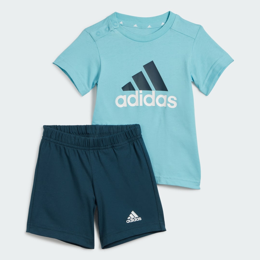 Súprava adidas Performance Organic Cotton T-Shirt and Shorts Set Modrá | IB4813, 0