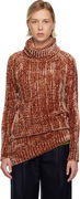 Dries Van Noten Textured Knit Long Viscose Turtleneck