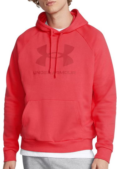 Mikina Under Armour Rival Fleece Logo Hoodie Červená | 1379758-713, 0