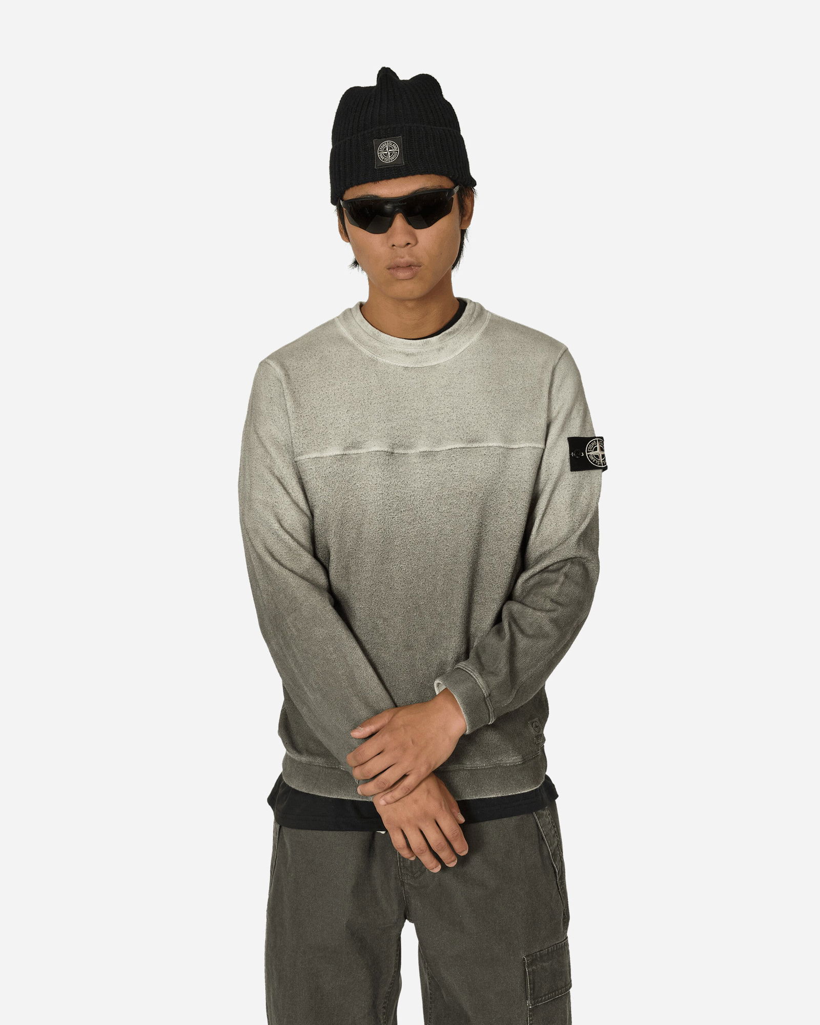 Closed Loop Project Garment Dyed Cewneck Sweatshirt Lead Grey