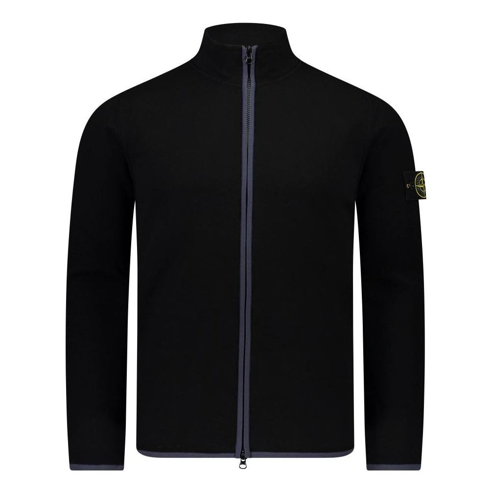 Sveter Stone Island Logo Patch Zipped Jumper Čierna | 7915503A1-V0029, 0