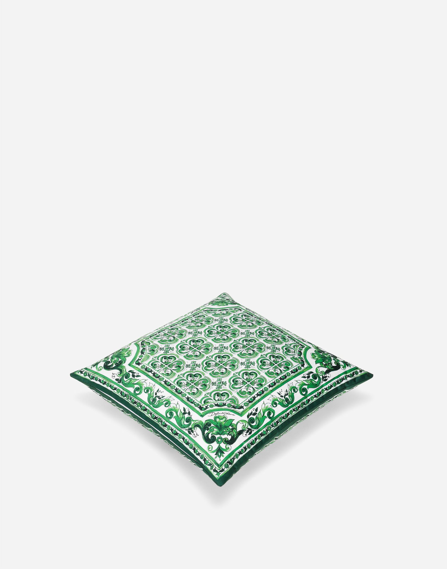 Home decor Dolce & Gabbana Duchesse Cotton Cushion Small Onesize Zelené | TCE001TCA99UV009, 1
