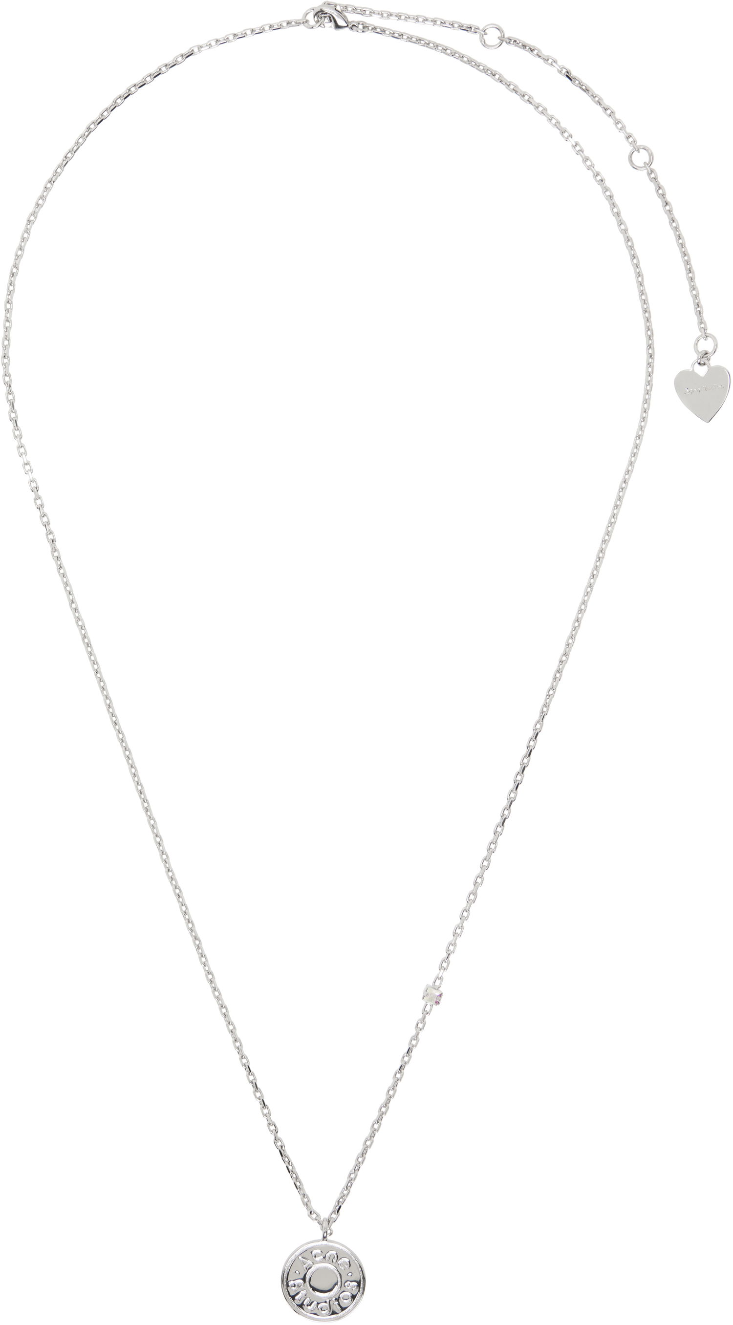 Náhrdelník Acne Studios Acne Studios Logo Pendant Necklace Metalická | C50456-, 0