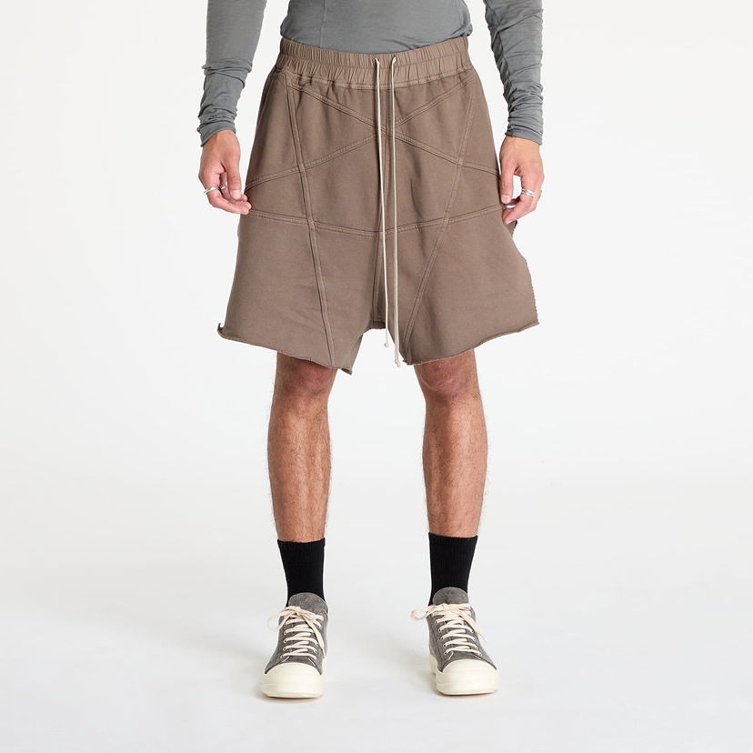 Šortky Rick Owens DRKSHDW Knit Sweat Jersey Trucker Cut Offs Shorts Dust Hnedá | DU02D2388 FET1 34