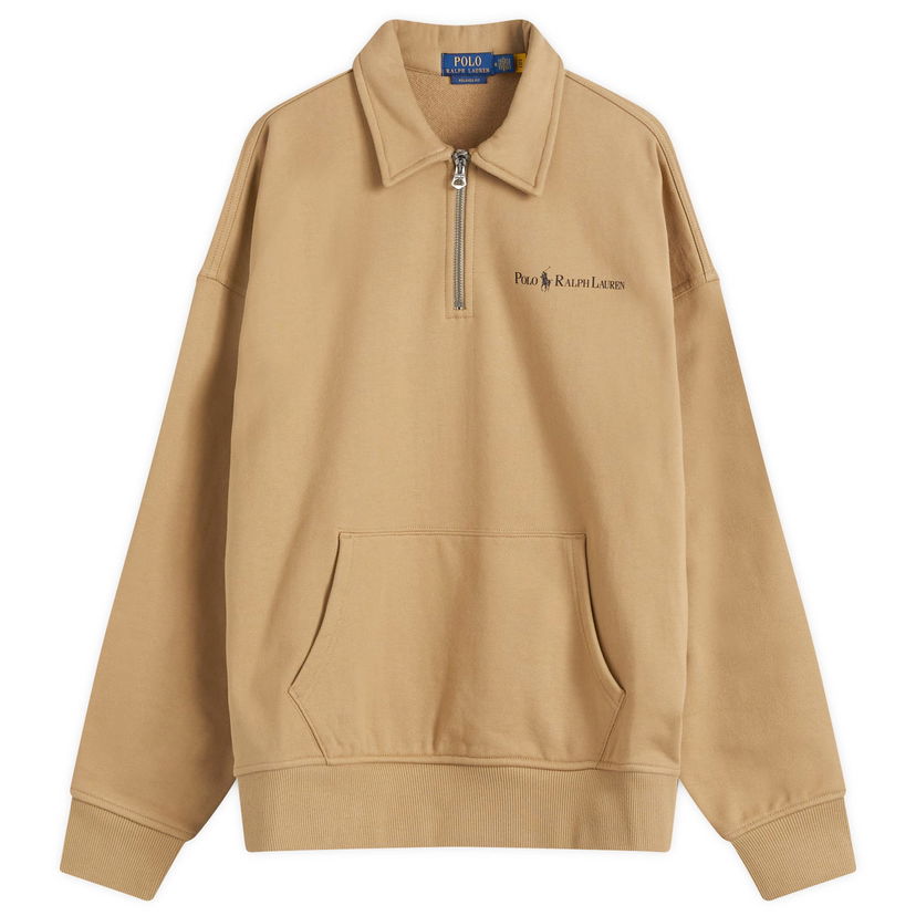 Mikina Polo by Ralph Lauren Quarter Zip Sweatshirt Béžová | 710952063003