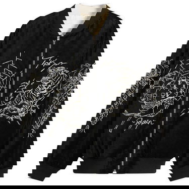 Bomber bunda Neighborhood Velvet Embroidered Tokyo Japan Skull Tiger Souvenir Jacket Čierna | 252AQNH-JKM03-BLK, 1