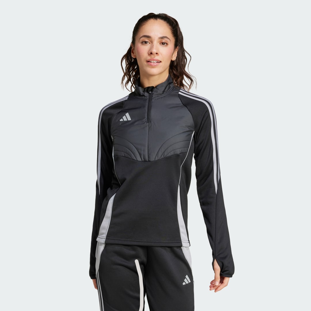 Black Winterized Quarter-Zip Training Top