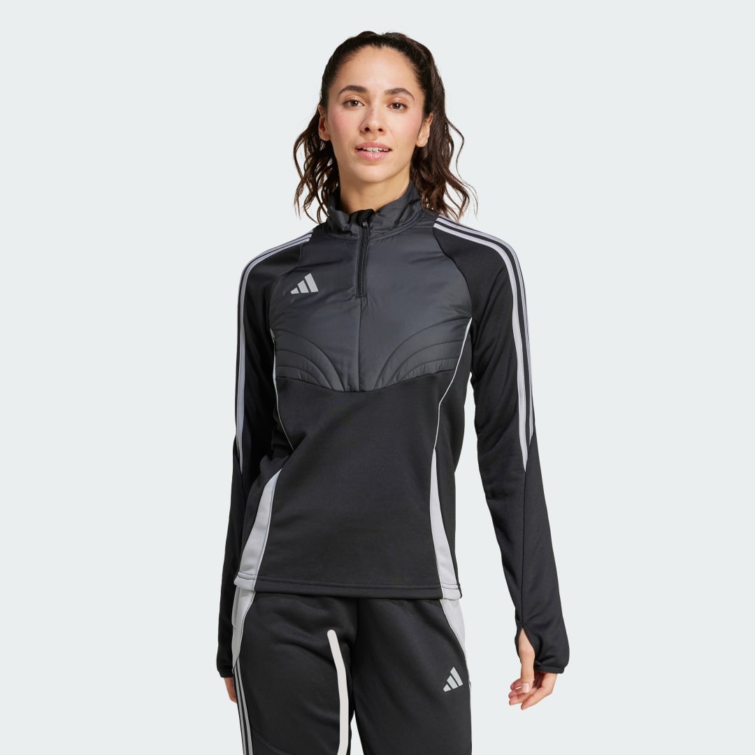 Mikina adidas Performance Black Winterized Quarter-Zip Training Top Čierna | IX7886, 0